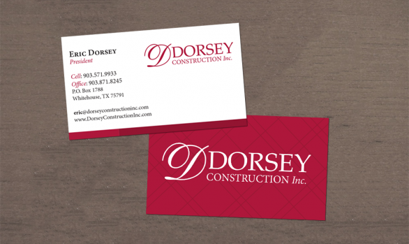 Dorsey Construction Business Cards
